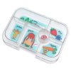 Gyerek uzsonnás doboz BLUE FUNNY MONSTERS 625 ml, 6 rekeszes, kék, Yumbox