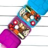 Gyerek uzsonnás doboz BLUE FUNNY MONSTERS 625 ml, 6 rekeszes, kék, Yumbox