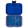 Gyerek uzsonnás doboz PANINO NEPTUNE BLUE 750 ml, 4 rekeszes, kék, Yumbox