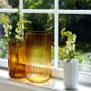 Váza 20 cm, amber, Lyngby