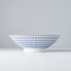 Ramen tál RADIATING LINES BLUE & WHITE 25 cm, 900 ml, MIJ