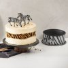 Tortaforma ZEBRAFRICA 18 cm, szürke, Kaiser