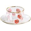 Espresso csésze csészealjjal TOILETPAPER ROSES 50 ml, Seletti