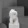 Asztali lámpa WITH ME 32 cm, fehér, porcelán