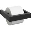 WC-papír tartó LINEA 15 cm, fekete, rozsdamentes acél, Zack