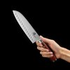 Santoku kés GERMAN PAKKA WOOD 18 cm, barna, Dellinger