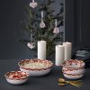 Étkező tál GUIRLANDE 24 cm, piros, porcelán, Bjørn Wiinblad