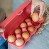 10 tojásos doboz EGGS TO GO Koziol természetes korall