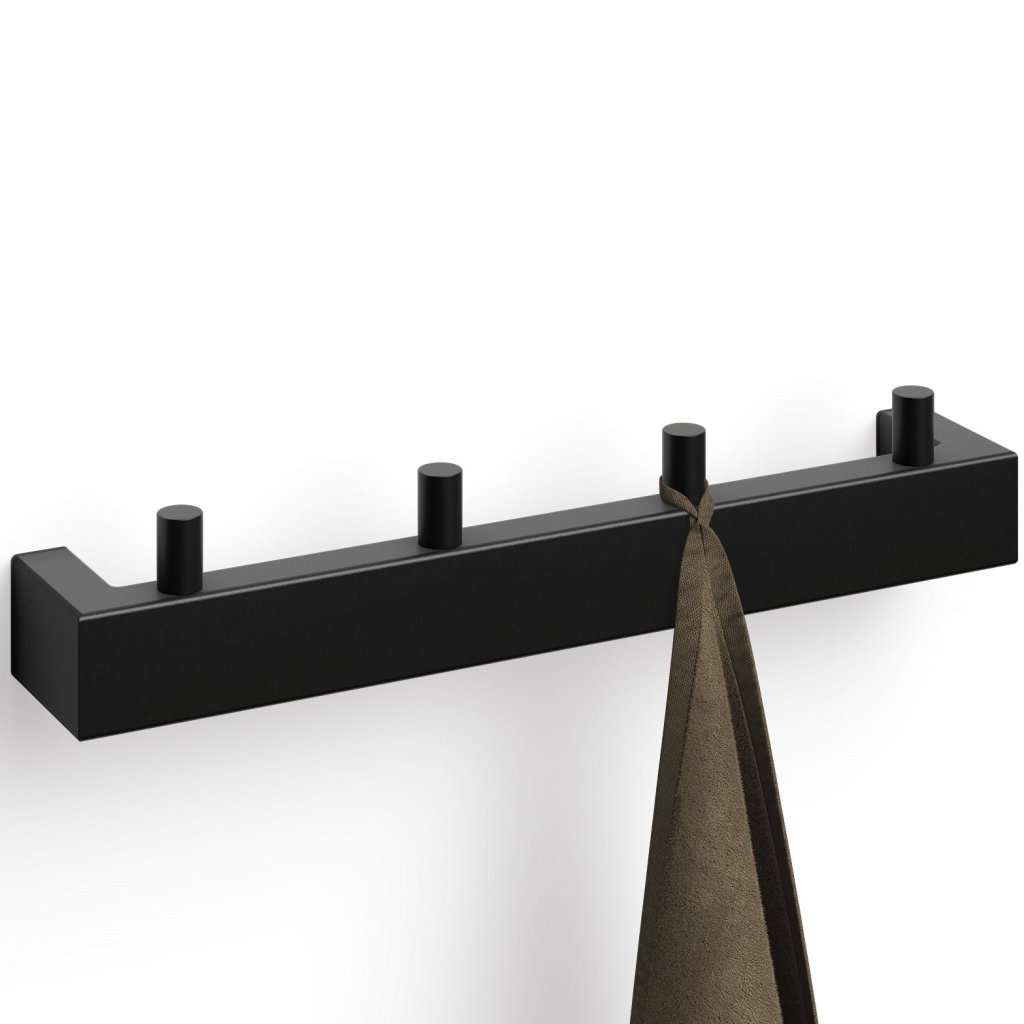 Towel rail LINEA 26 cm black stainless steel Zack 85 79 Kulina
