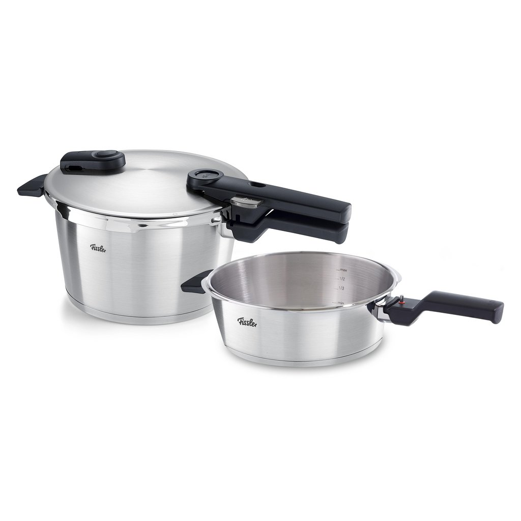 Pressure cooker VITAQUICK PREMIUM set of 2 2 5 l 4 5 l Fissler 260 Kulina