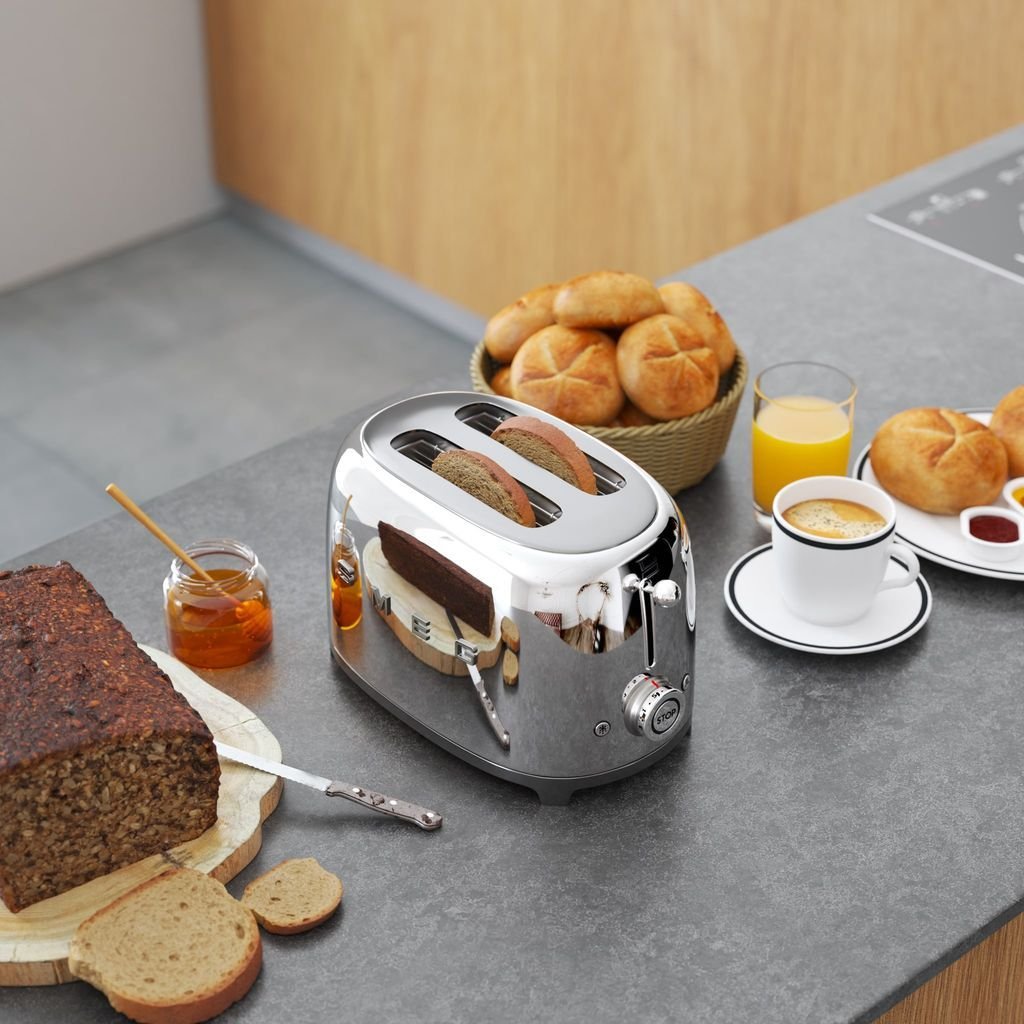 Toaster TSF01SSEU 2 slices chrome Smeg 168 Kulina