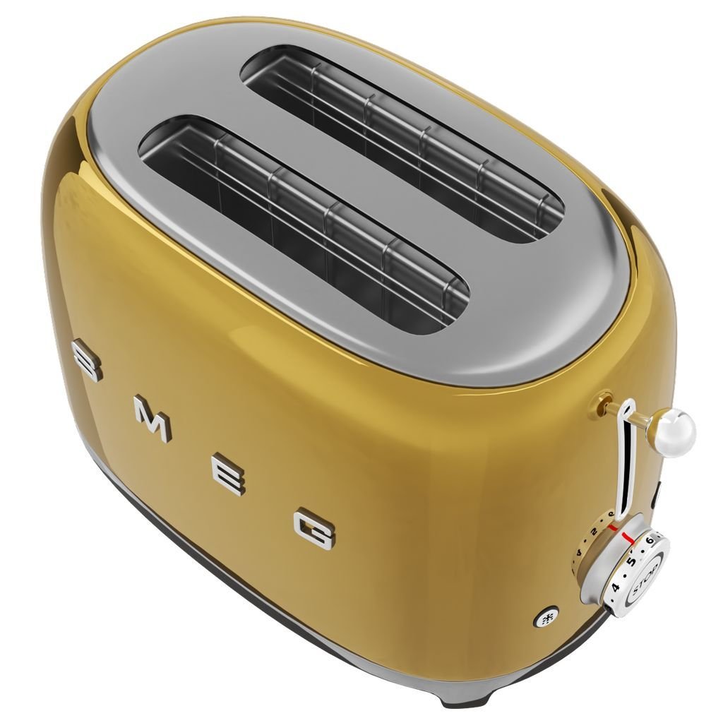 Toaster TSF01GOEU 2 slice gold Smeg 202 Kulina