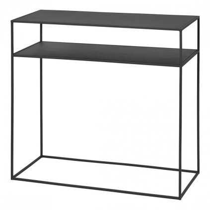 Console table FERA 85 cm, black, steel, Blomus