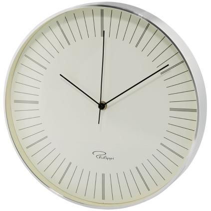Wall clock TEMPUS W4 31 cm, white, Philippi 