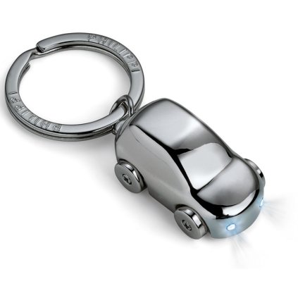 Keychain CRUISER 8 cm, black, with LED light, Philippi 