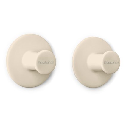 Towel hook RENEW, set of 2 pcs, soft beige, Brabantia