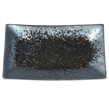 Sushi plate BLACK PEARL 33 x 19 cm, MIJ