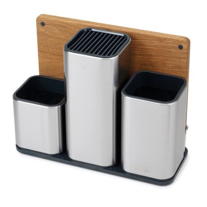 Kitchen storage jars in a set 100 COLLECTION with cutting board, 4 pcs, Joseph Joseph