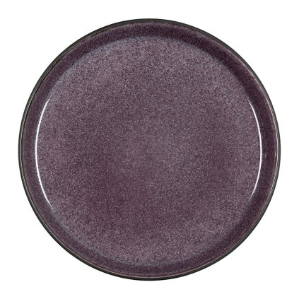 Dessert plate 21 cm, black/purple, Bitz