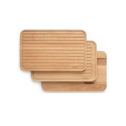Cutting board, set of 3 pcs, brown, wood, Brabantia