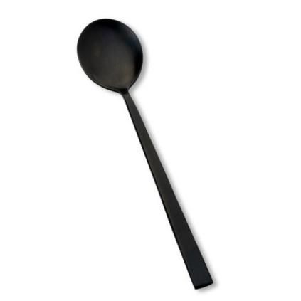 Serving spoon, black, Bitz
