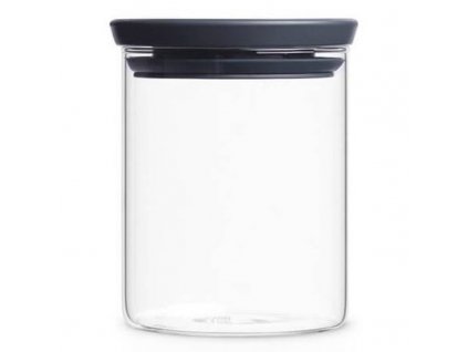 Kitchen storage jar 600 ml, stackable, glass, Brabantia