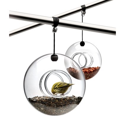 Bird feeder 14 cm, hanging, glass, Eva Solo