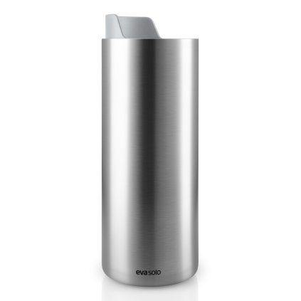 Travel mug TO GO 350 ml, marble grey lid, stainless steel, Eva Solo