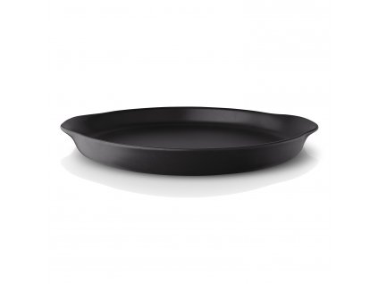 Serving platter NORDIC KITCHEN 30 cm, black, stoneware, Eva Solo