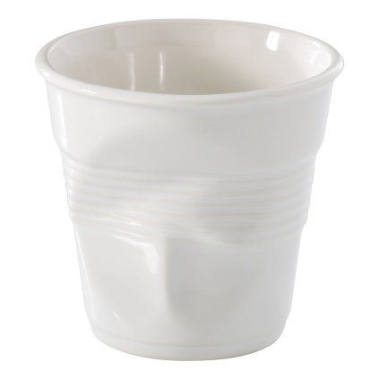 Espresso cup FROISSÉS 80 ml, white, porcelain, REVOL
