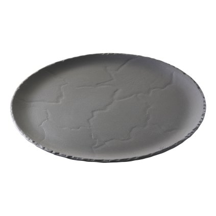 Dinner plate BASALT 28,5 cm, slate-effect, ceramics, REVOL