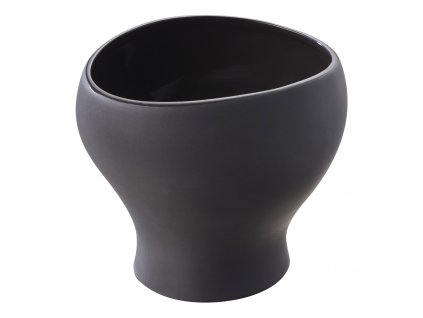 Soup bowl LIKID 450 ml, black glaze inside, REVOL