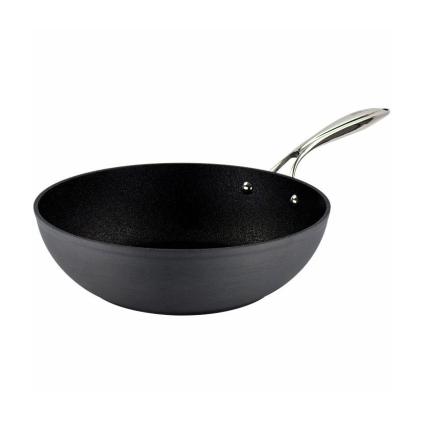 Wok NEVERSTICK3 28 cm, anodized aluminum, Eaziglide