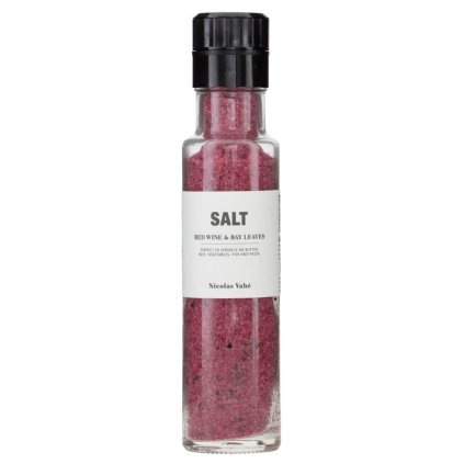 Red wine and bay leaves salt 340 g, Nicolas Vahé