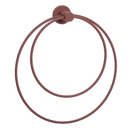 Towel ring LOOP 26 x 23 cm, purple, Hübsch 