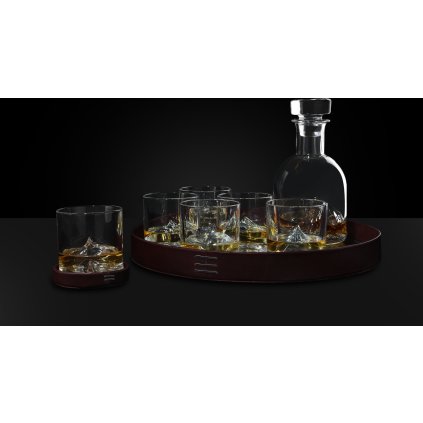 Serving tray MIRRORED 38 cm, brown, Litton 