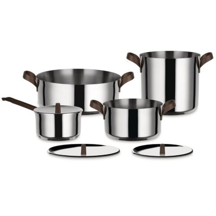 Pot set EDO, 7 pcs, stainless steel, Alessi