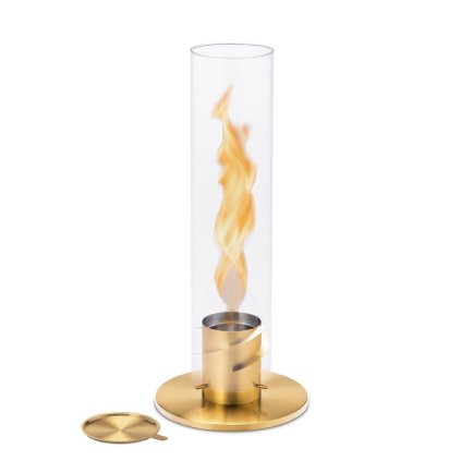 Table fireplace SPIN 120, gold, Höfats