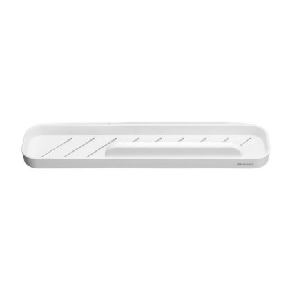 Shower shelf MINDSET 42 cm, with shower squeegee, white, Brabantia