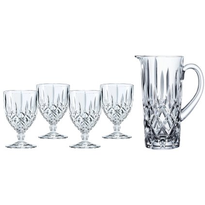 Glass with pitcher NOBLESSE, set of 5, clear, Nachtmann