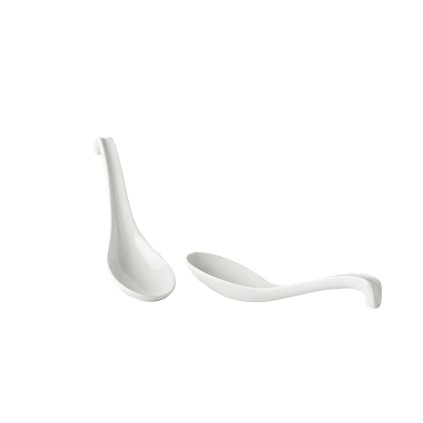 Japanese spoon 17,5 cm, white, MIJ
