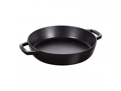 Serving pan 26 cm, black, cast iron, Staub