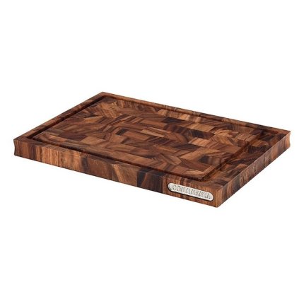 Cutting board 36,5 x 25 cm, brown, acacia wood, Continenta