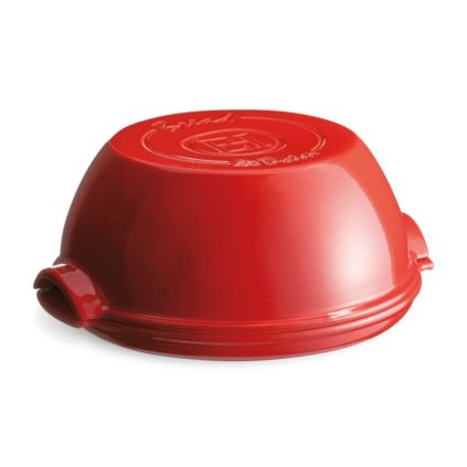Bread pan 32,5 x 30 cm, burgundy red, Emile Henry