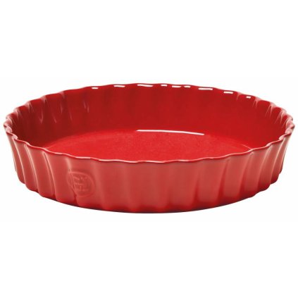 Tart pan 28 cm, red burgundy, Emile Henry
