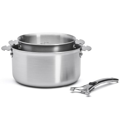 Pot set ALCHIMY LOQY, 2 pcs, silver, stainless steel, de Buyer