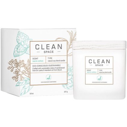 Scented candle WARM COTTON 227 g, Clean