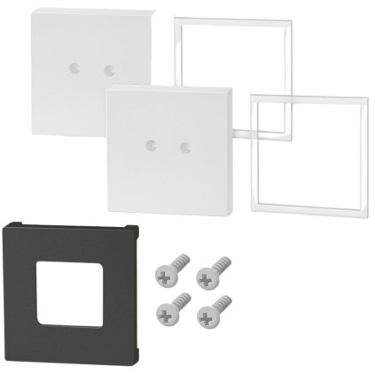 Assembyl kit CARVO, set of 2, white, stainless steel, Zack