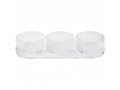 Tapas set PILASTRO 30 cm, clear, glass, Stelton