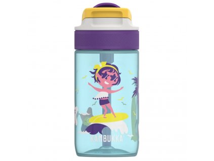 Bottle for children LAGOON 400 ml, surf girl, tritan, Kambukka